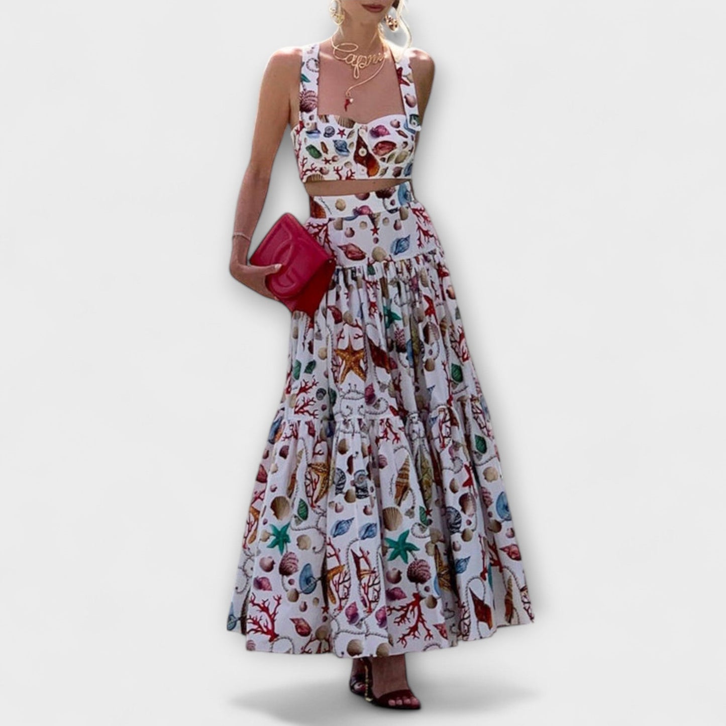 Heather - Stylish Two - Piece Skirt Set - Luna Hampton