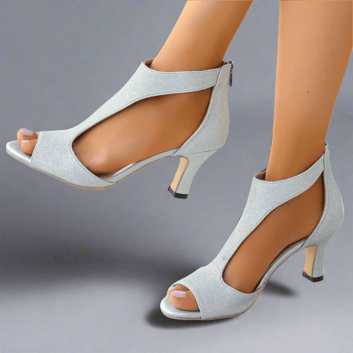 Heidrun | Elegant and Comfortable Heeled Sandals - Ciara & Fiona