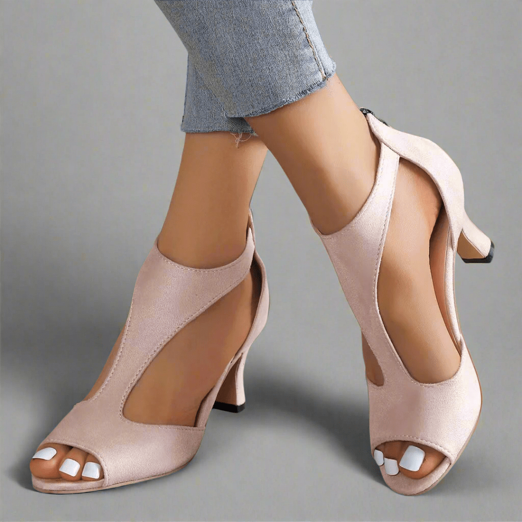 Heidrun | Elegant and Comfortable Heeled Sandals - Ciara & Fiona
