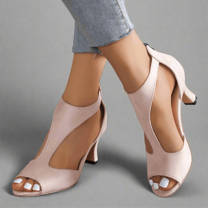 Heidrun | Elegant and Comfortable Heeled Sandals - Ciara & Fiona