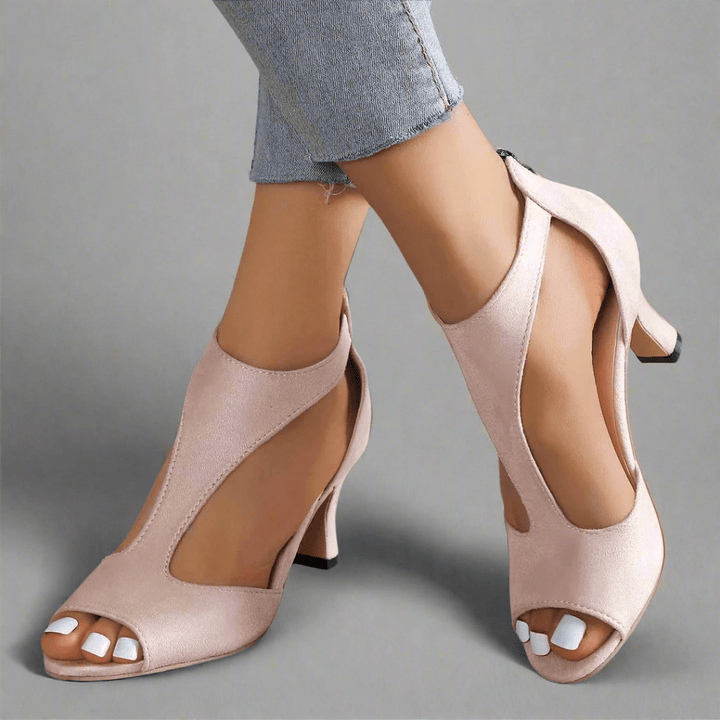 Heidrun | Elegant and Comfortable Heeled Sandals - Ciara & Fiona