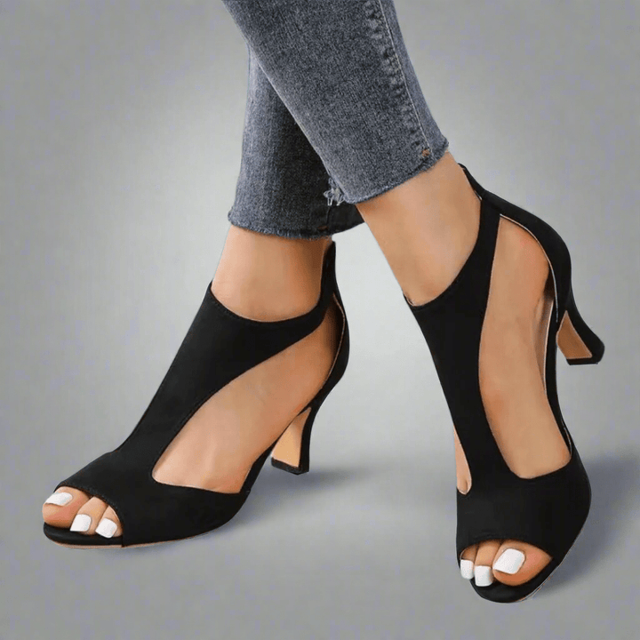 Heidrun | Elegant and Comfortable Heeled Sandals - Ciara & Fiona