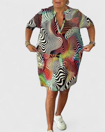 Helinae™ | Sophisticated V - neck Dress - Luna Hampton