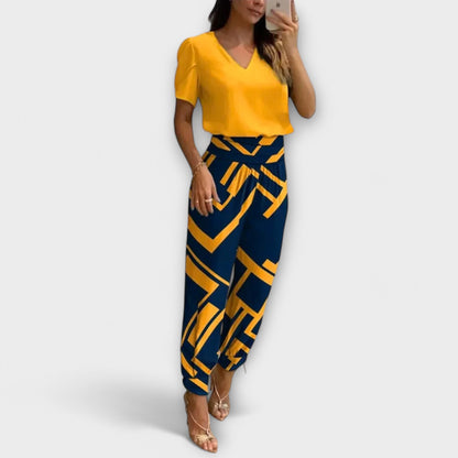 Irmelin – Elegant Set with Top and Pants - Luna Hampton