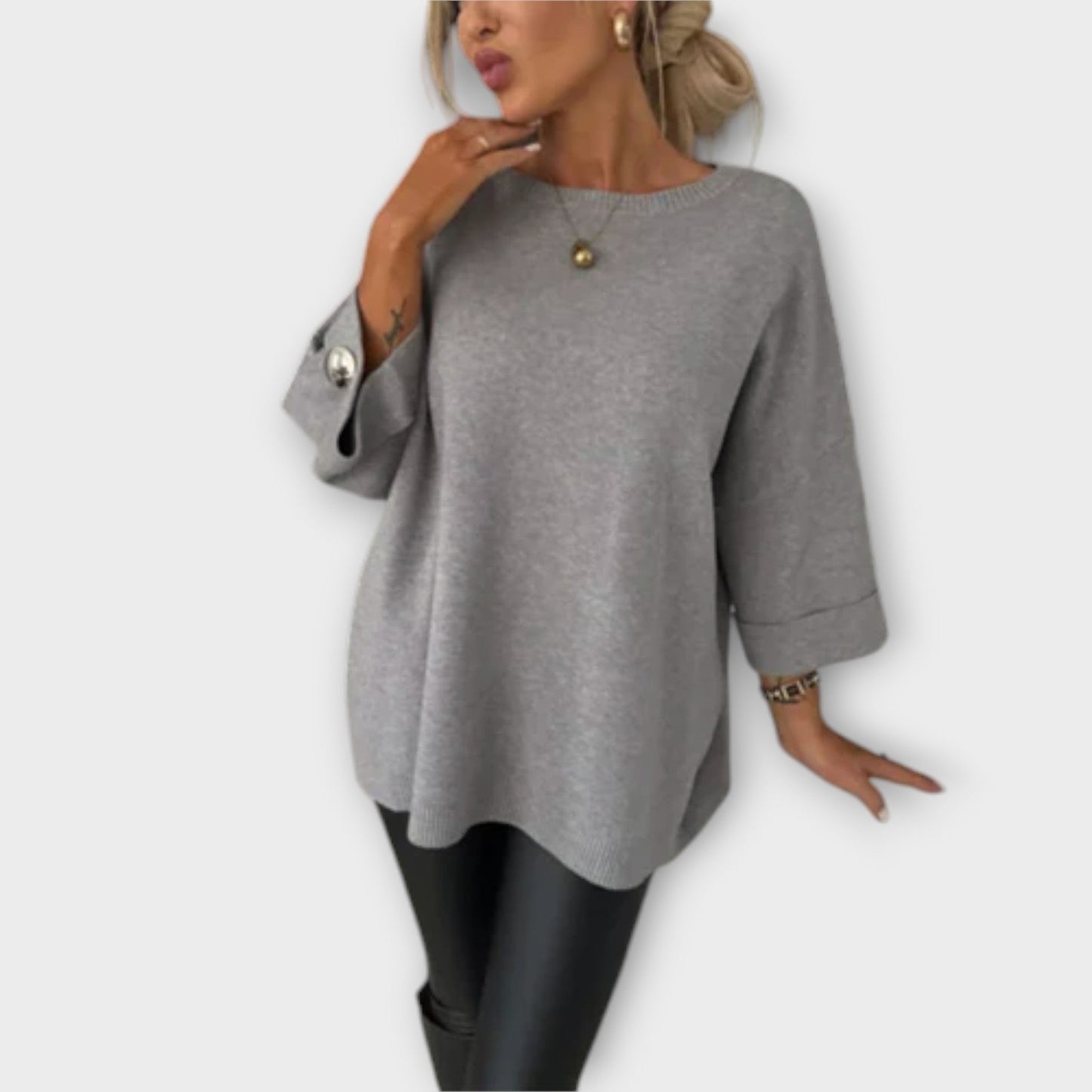 Isabella - Chic Knit Blouse - Ciara & Fiona