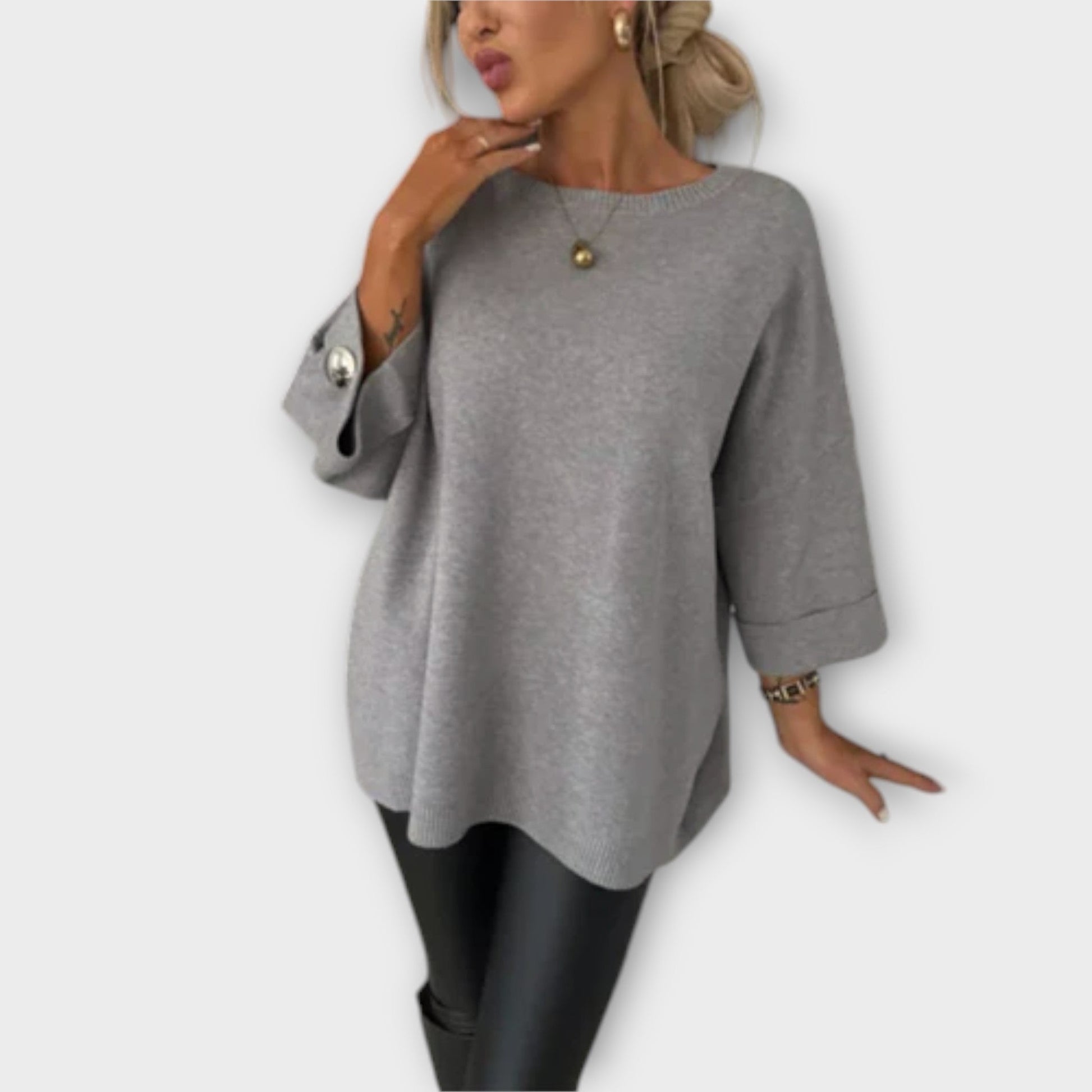 Isabella - Chic Knit Blouse - Ciara & Fiona