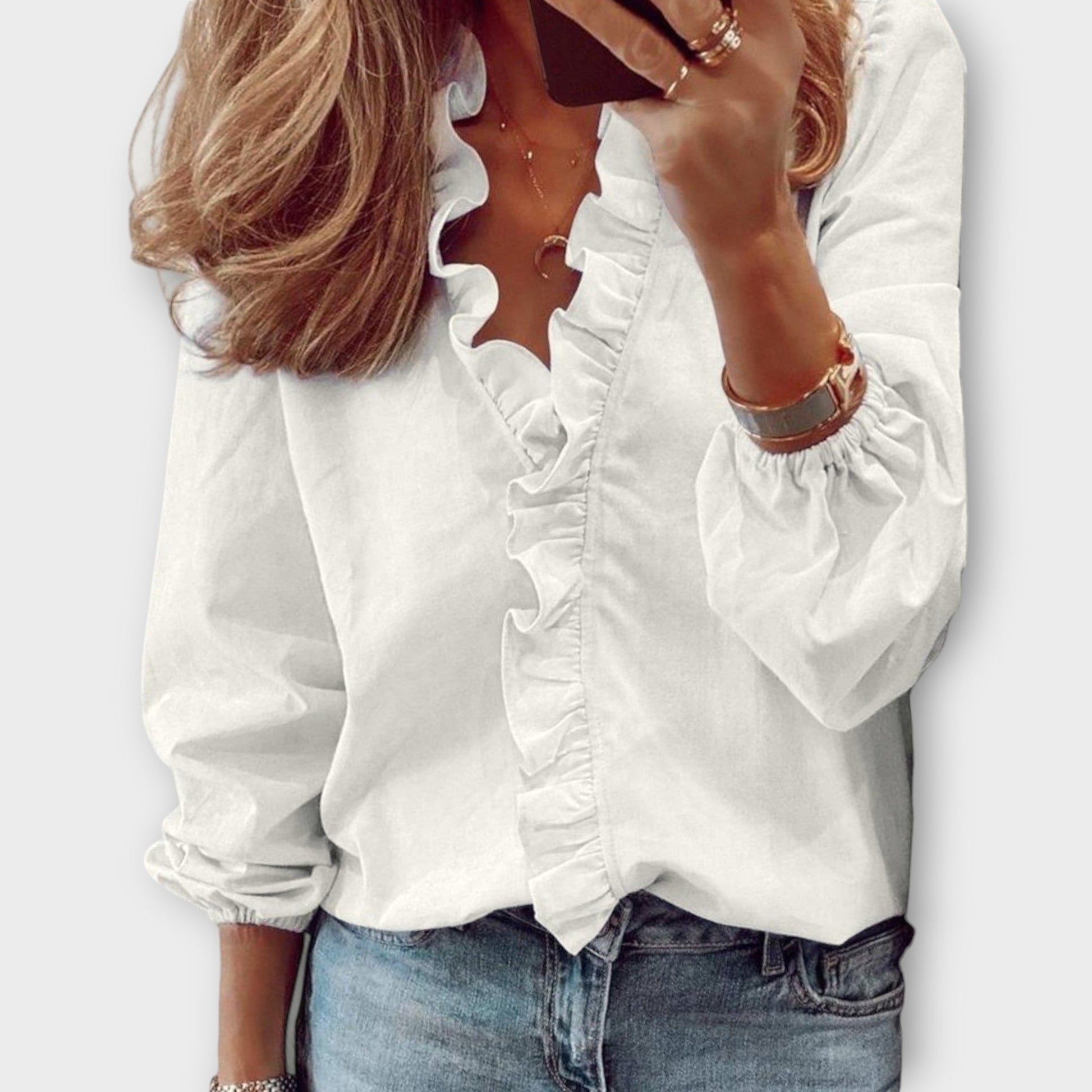 Isadora | Elegant Summer Blouse - Luna Hampton