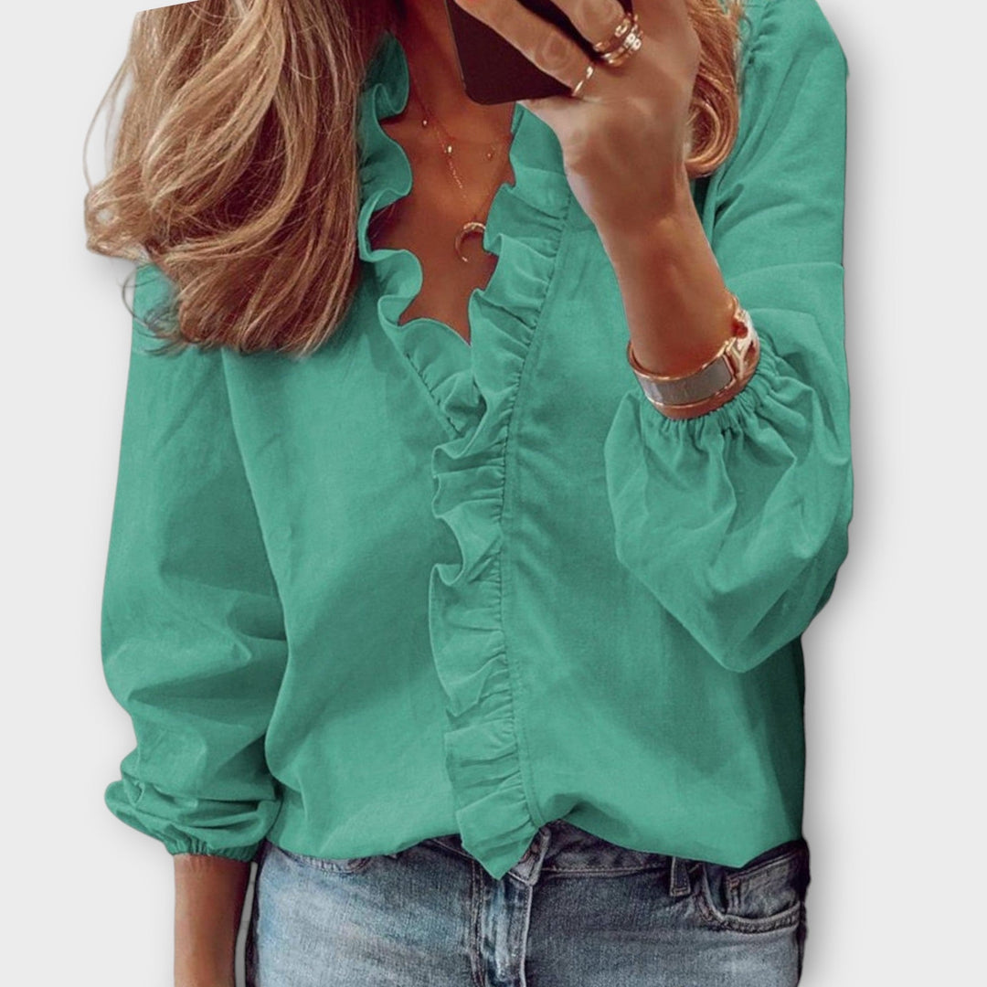 Isadora | Elegant Summer Blouse - Luna Hampton
