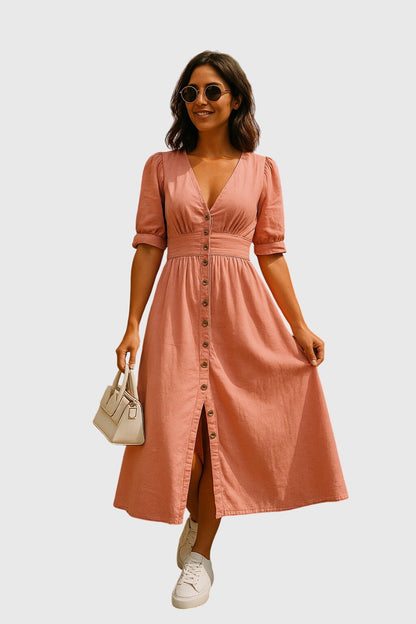 Jacqueline™ | Elegant Denim Dress - Luna Hampton