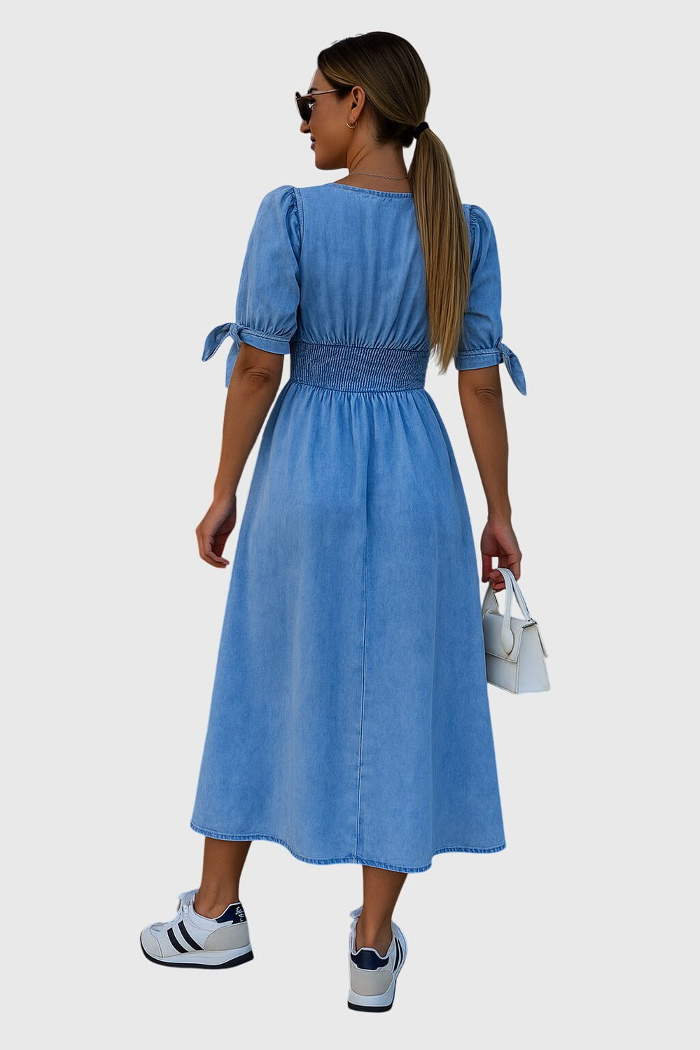Jacqueline™ | Elegant Denim Dress - Luna Hampton