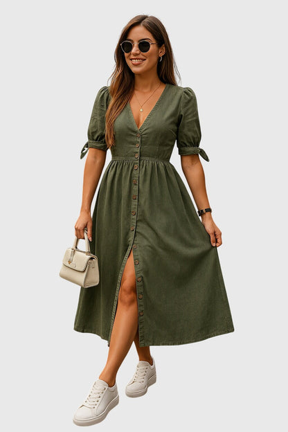 Jacqueline™ | Elegant Denim Dress - Luna Hampton