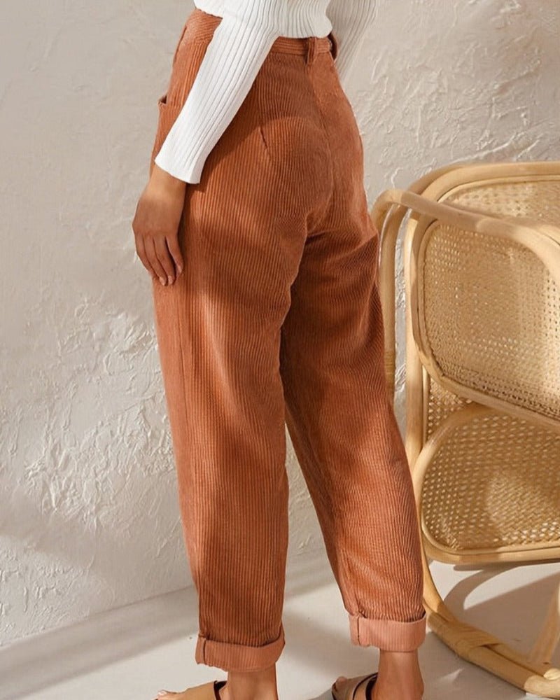 Janna | Stylish Corduroy Trousers - Ciara & Fiona