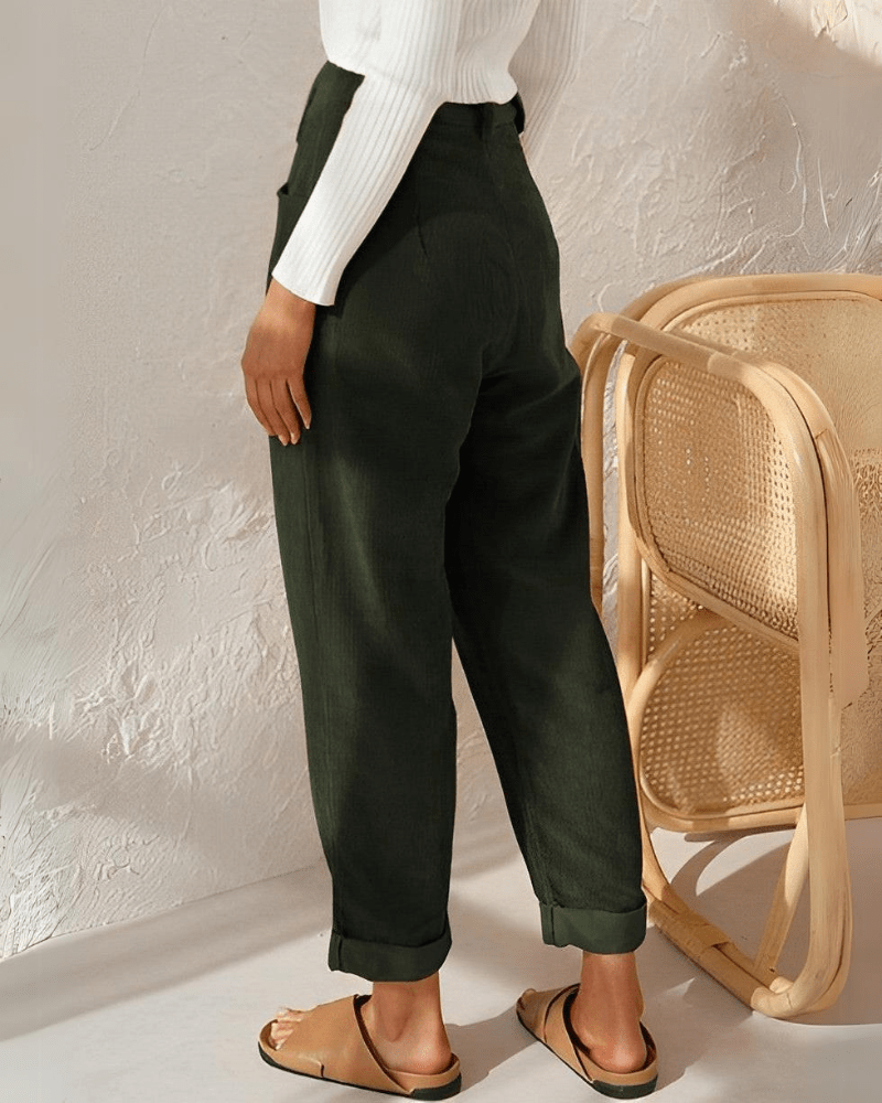 Janna | Stylish Corduroy Trousers - Ciara & Fiona
