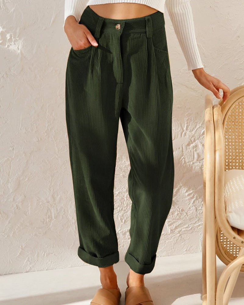 Janna | Stylish Corduroy Trousers - Ciara & Fiona