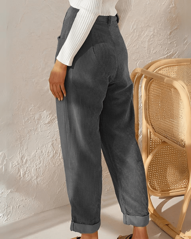 Janna | Stylish Corduroy Trousers - Ciara & Fiona