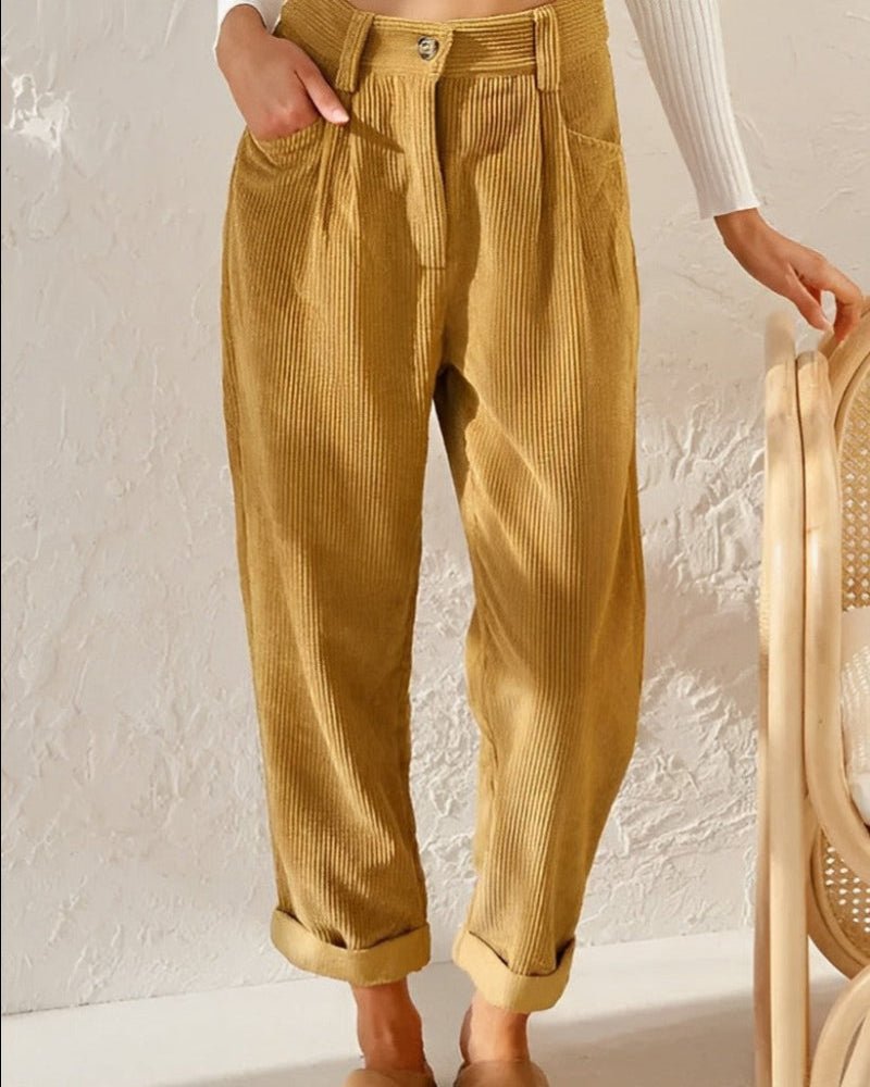 Janna | Stylish Corduroy Trousers - Ciara & Fiona