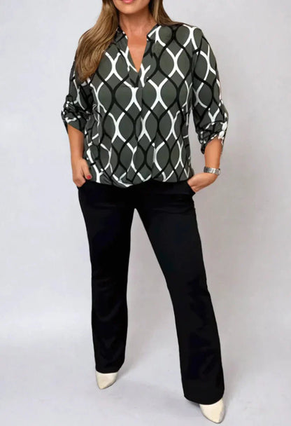 Jannita | Elegant Long Sleeve Blouse - Ciara & Fiona
