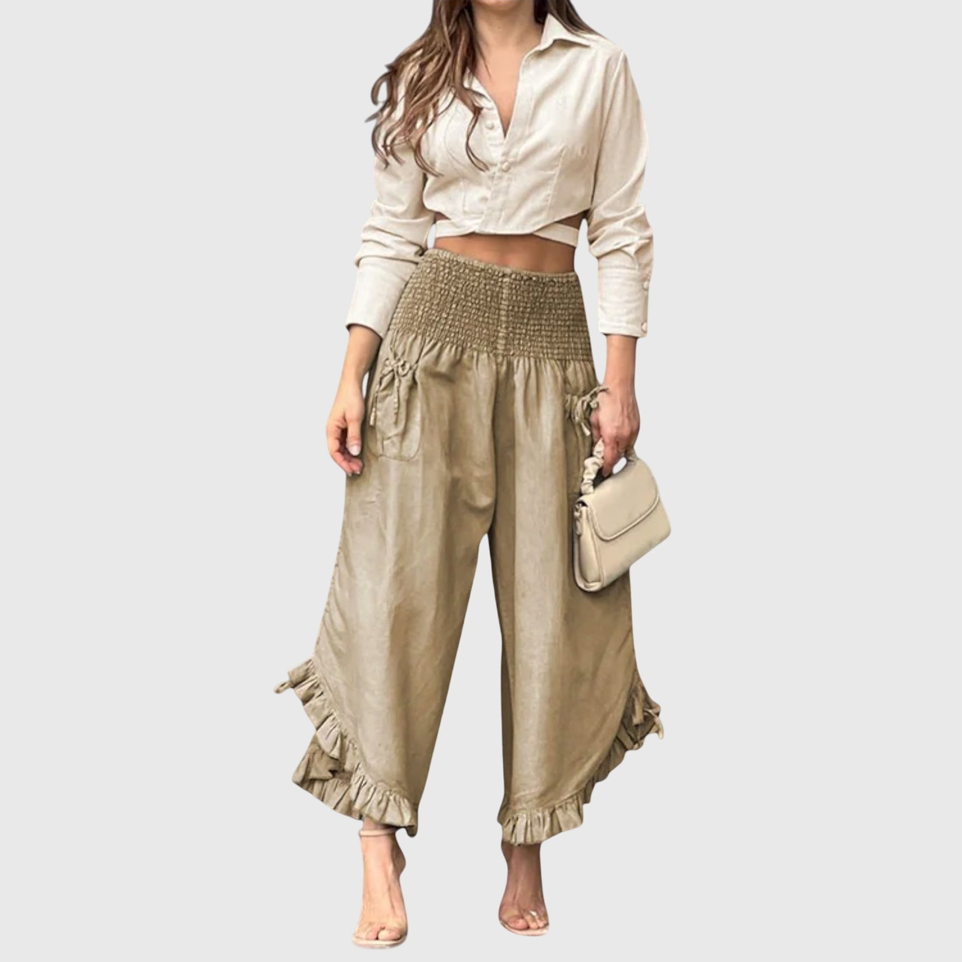 Jaya - Casual Pants with Fashionable Pleats - Luna Hampton