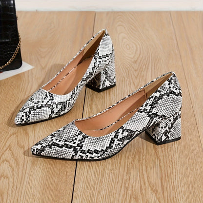 Jayne | Snake Print Pointed - Toe Heels - Ciara & Fiona