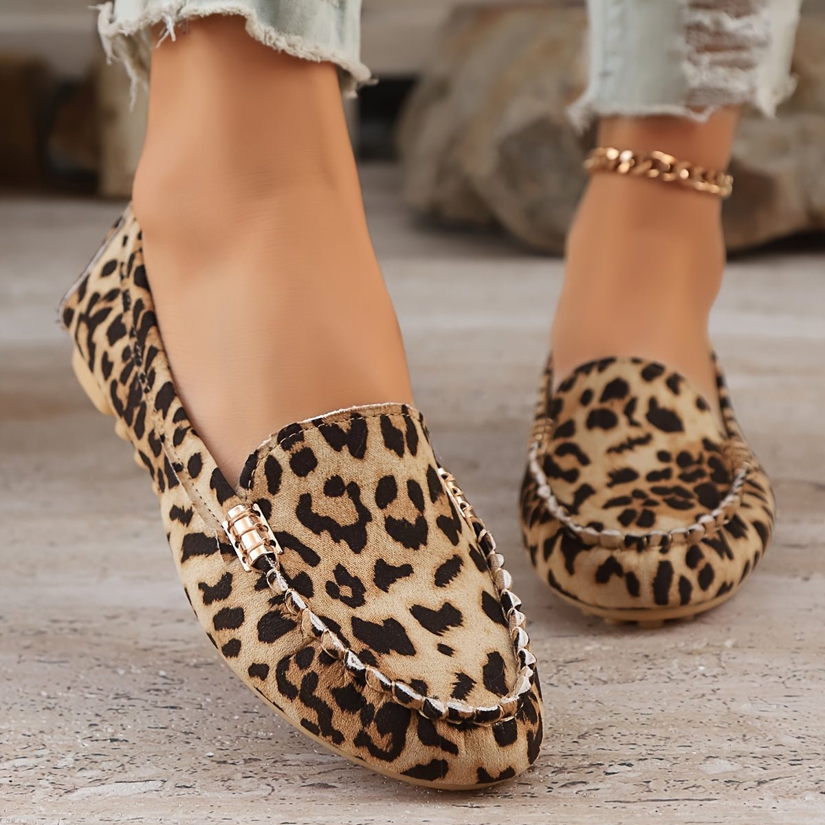 Jennifer | Leopard Print Loafers - Ciara & Fiona