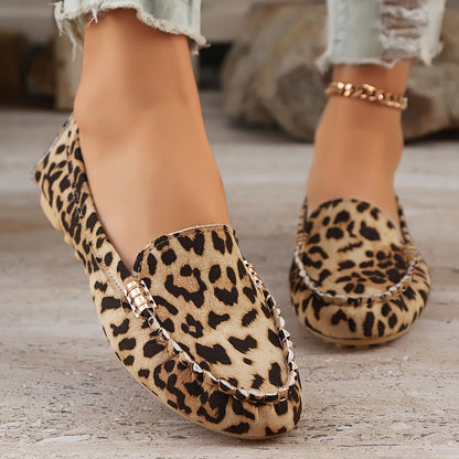 Jennifer | Leopard Print Loafers - Ciara & Fiona