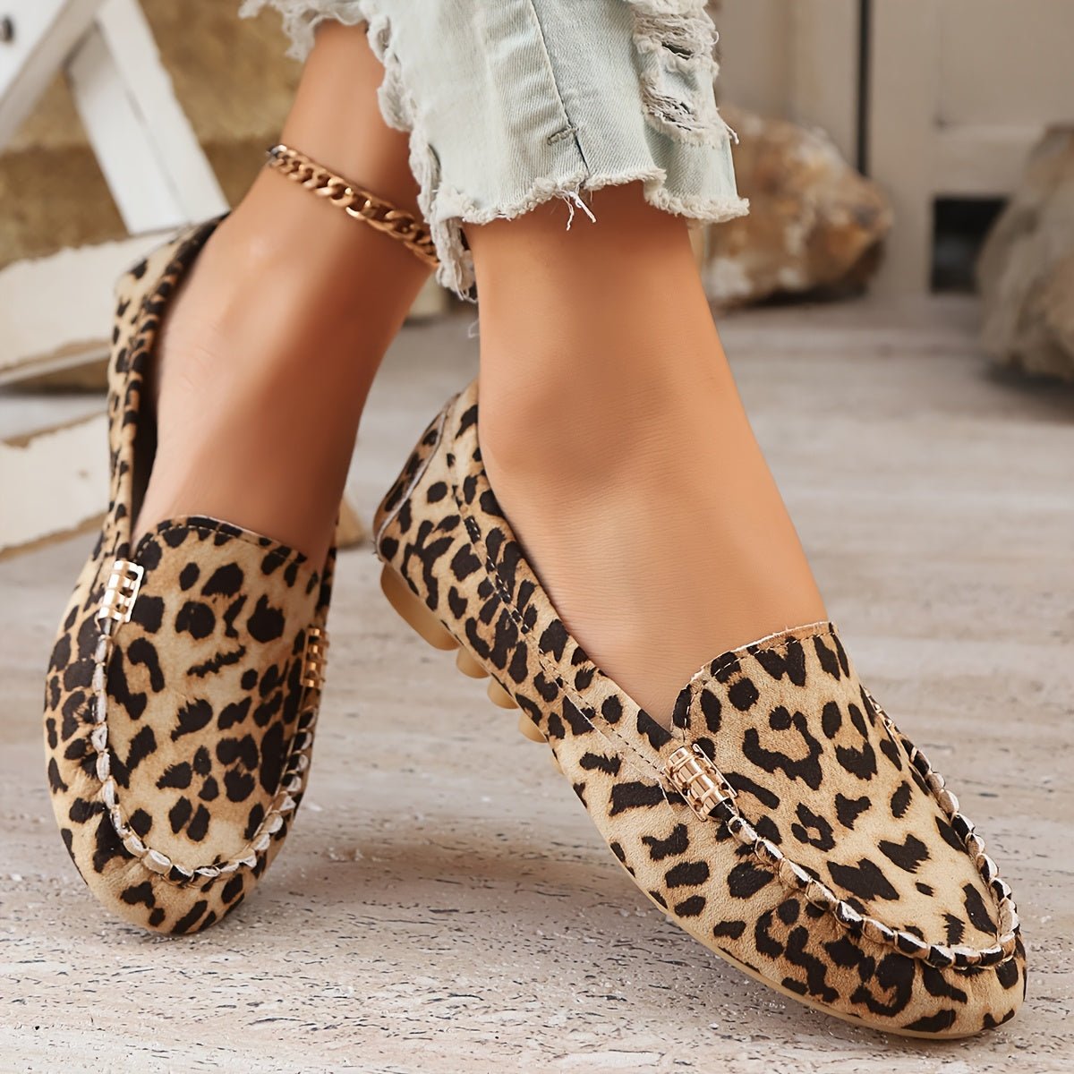 Jennifer | Leopard Print Loafers - Ciara & Fiona