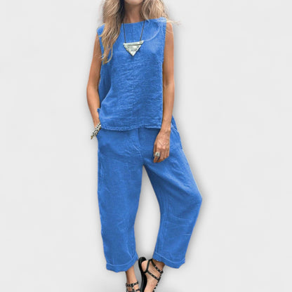 Jennifer - Relaxed Cotton - Linen Outfit - Luna Hampton