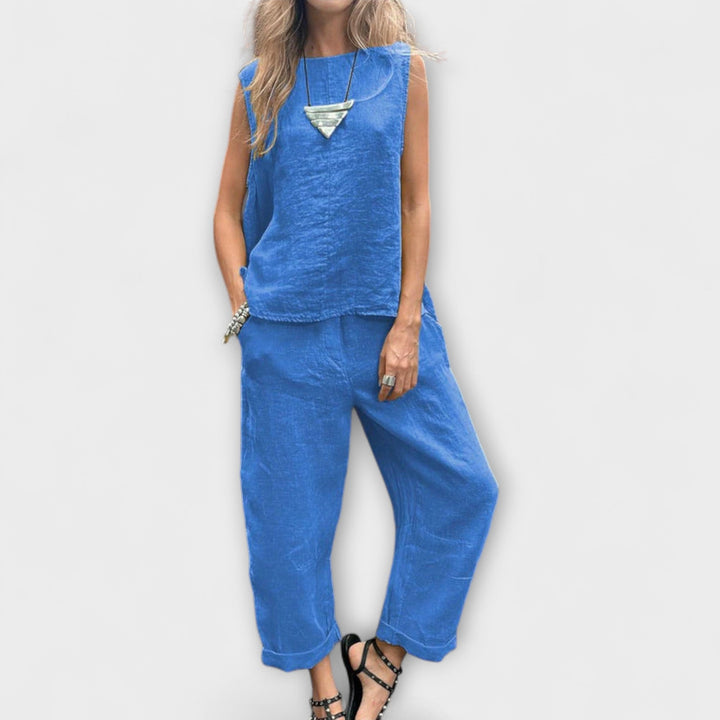 Jennifer - Relaxed Cotton - Linen Outfit - Luna Hampton