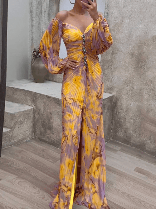 Jessie | Elegant V - Neck Dress - Ciara & Fiona