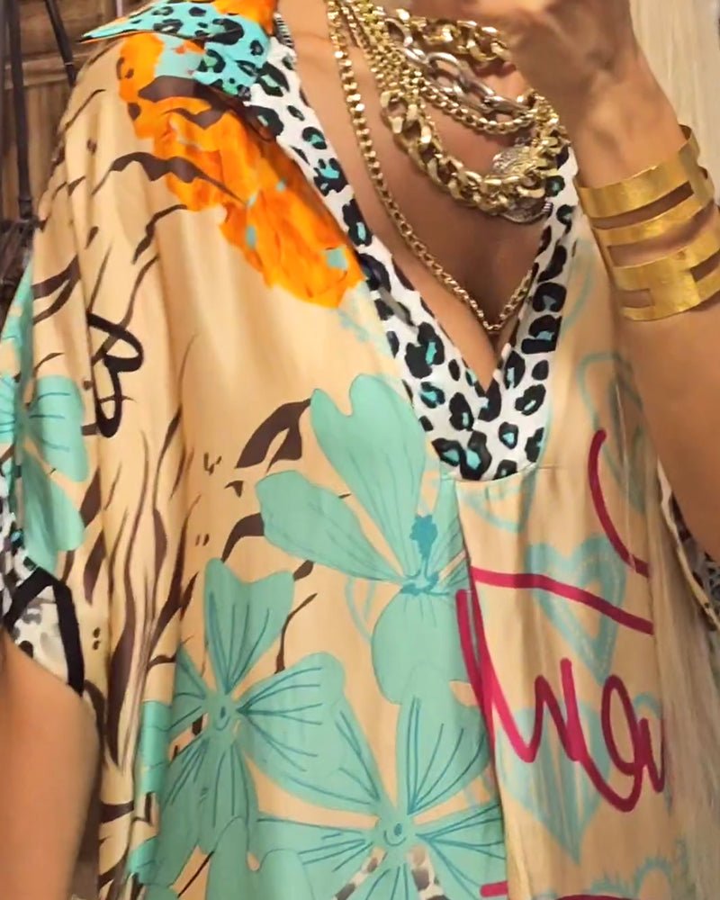 Joelle | Casual V - neck Dress - Ciara & Fiona