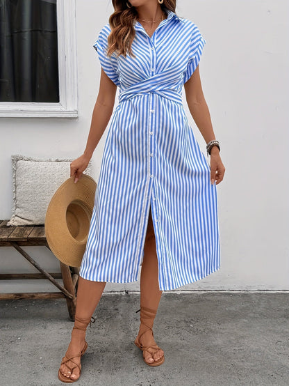 Josiane | Casual Striped Dress - Ciara & Fiona