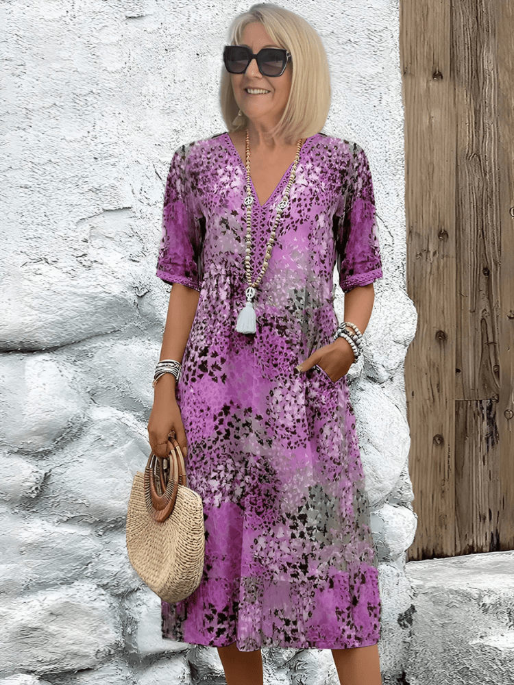 Journi | Vibrant Mid Length Dress - Ciara & Fiona