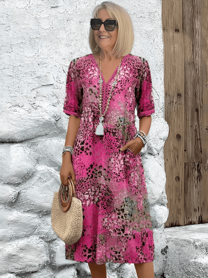 Journi | Vibrant Mid Length Dress - Ciara & Fiona