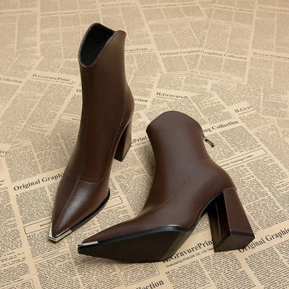 Kendra | Chrome Tip Chelsea Boots - Ciara & Fiona