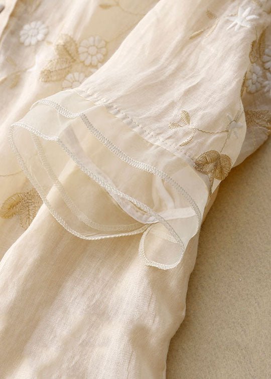 Kenna | Embroidered Cotton Blouse - Ciara & Fiona