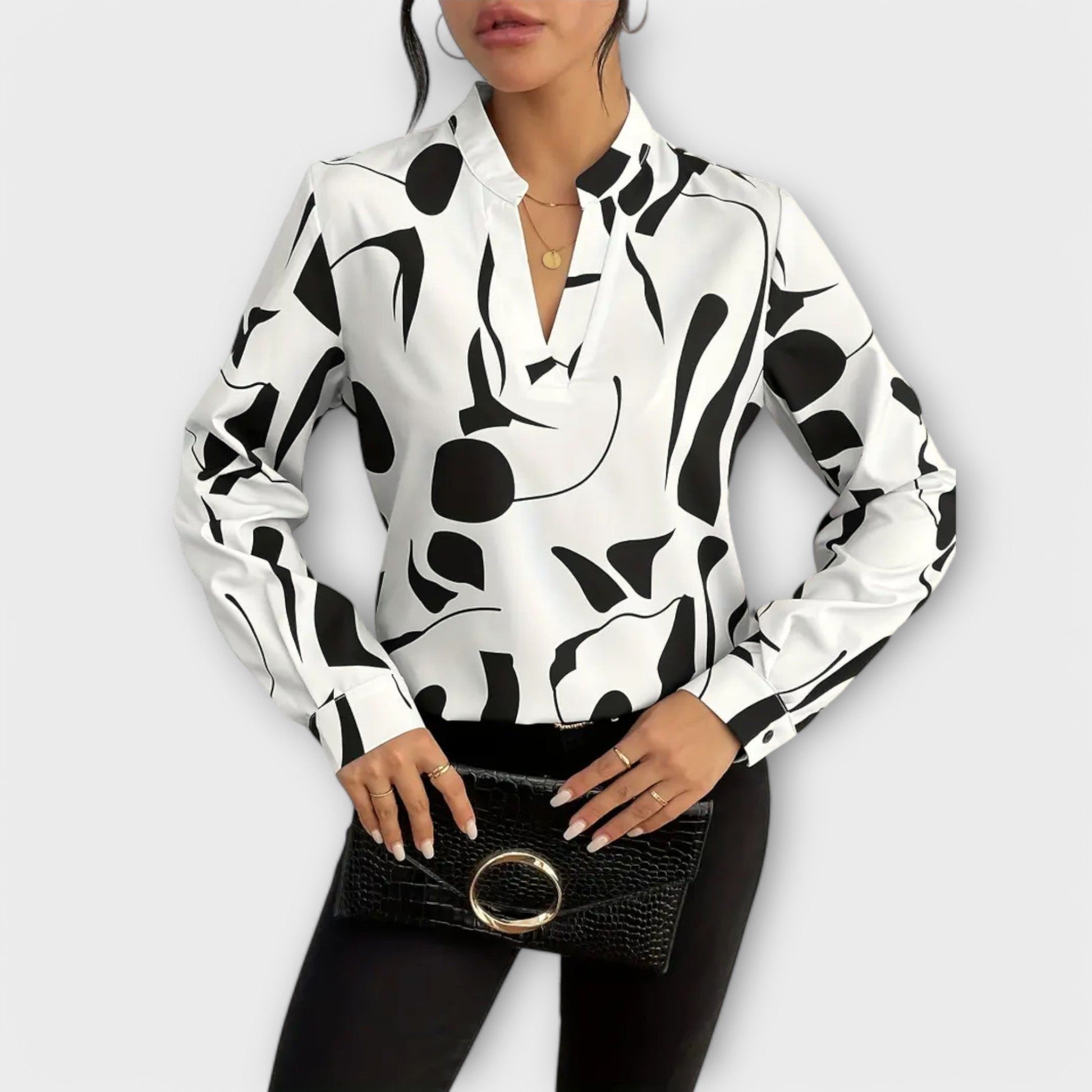 Lara™ Elegant Blouse With Design - Luna Hampton
