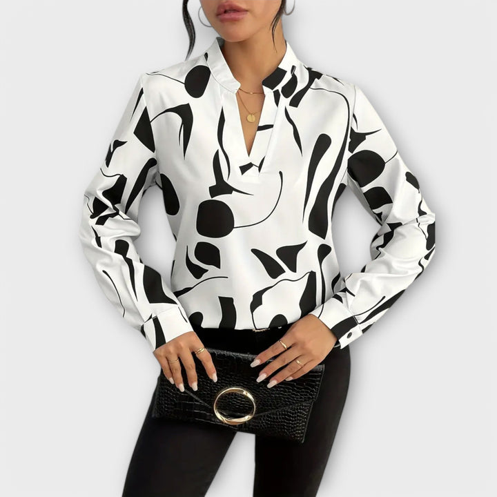 Lara™ Elegant Blouse With Design - Luna Hampton