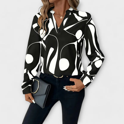 Lara™ Elegant Blouse With Design - Luna Hampton