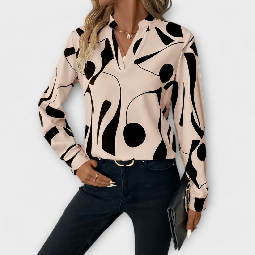 Lara™ Elegant Blouse With Design - Luna Hampton