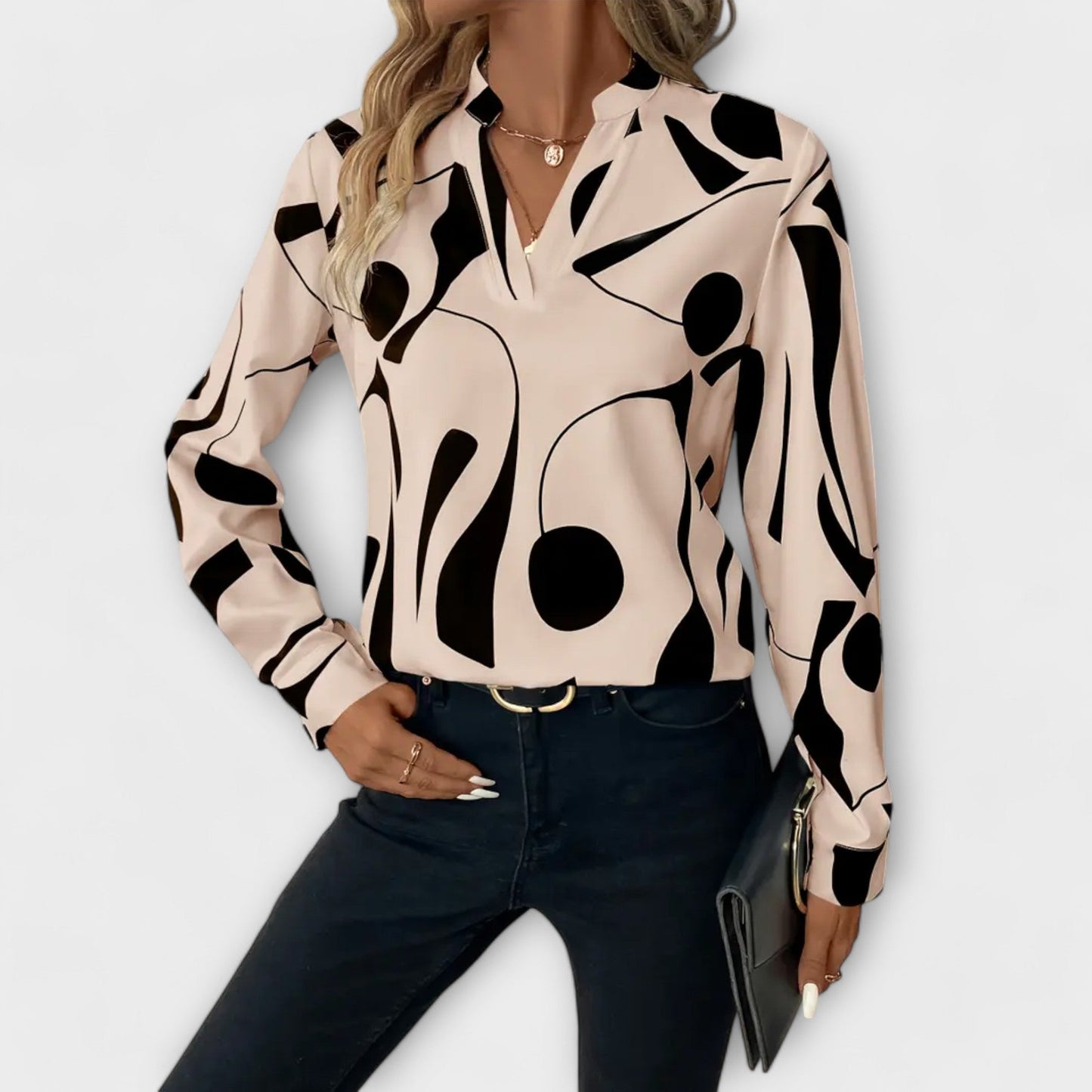 Lara™ Elegant Blouse With Design - Luna Hampton