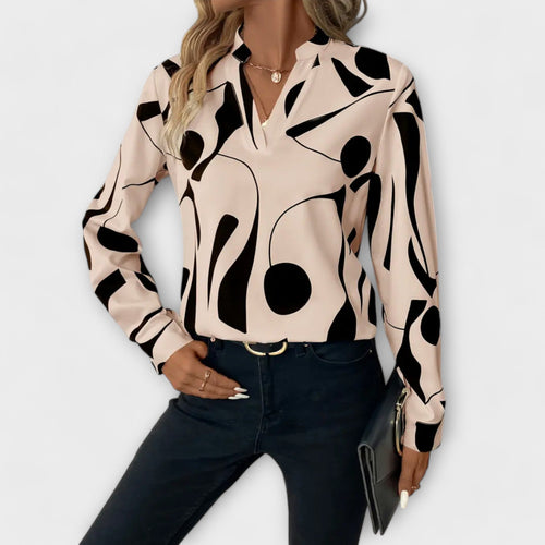Lara™ Elegant Blouse With Design - Luna Hampton