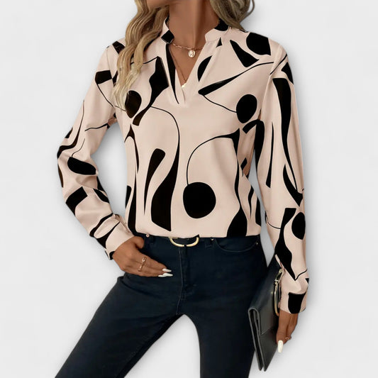 Lara™ Elegant Blouse With Design - Luna Hampton