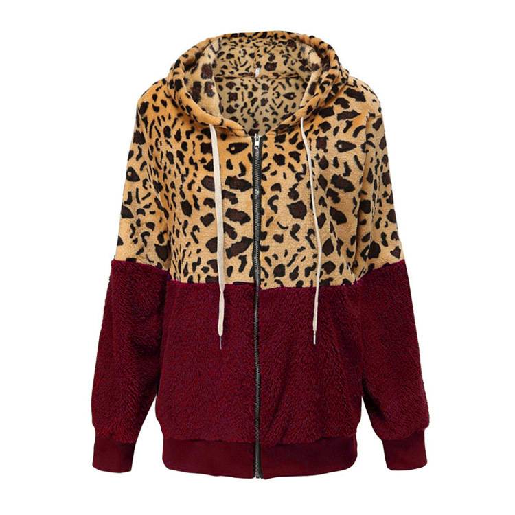 Lea - Leopard Print Fleece Hoodie - Ciara & Fiona