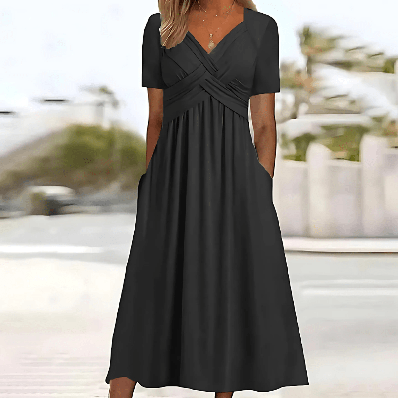 Leia | Elegant Dress with Tummy Coverage - Ciara & Fiona