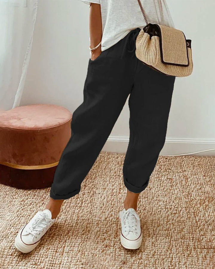 Leighton | Breathable Linen Pants - Ciara & Fiona