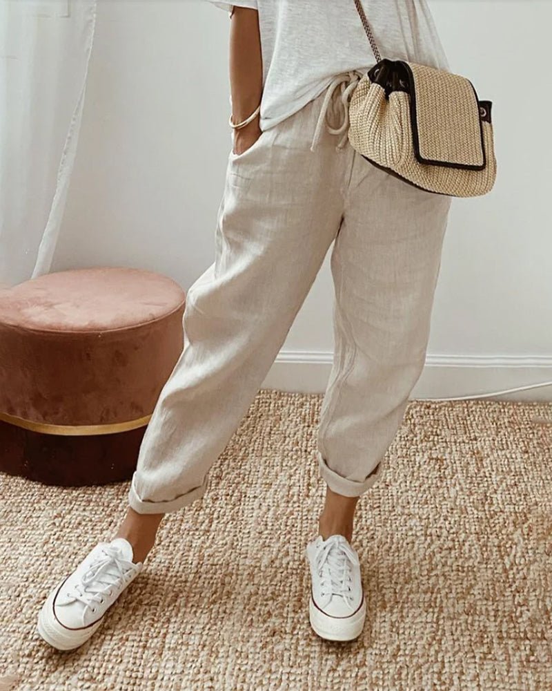 Leighton | Breathable Linen Pants - Ciara & Fiona