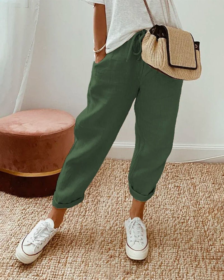 Leighton | Breathable Linen Pants - Ciara & Fiona