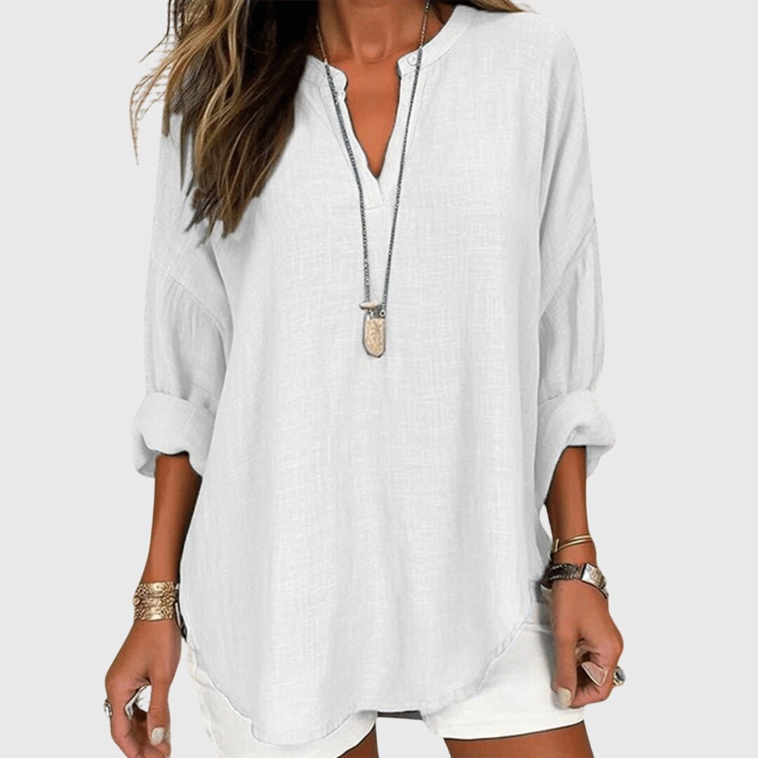 Lenara™ | Flowy Elegant Beach Shirt - Luna Hampton