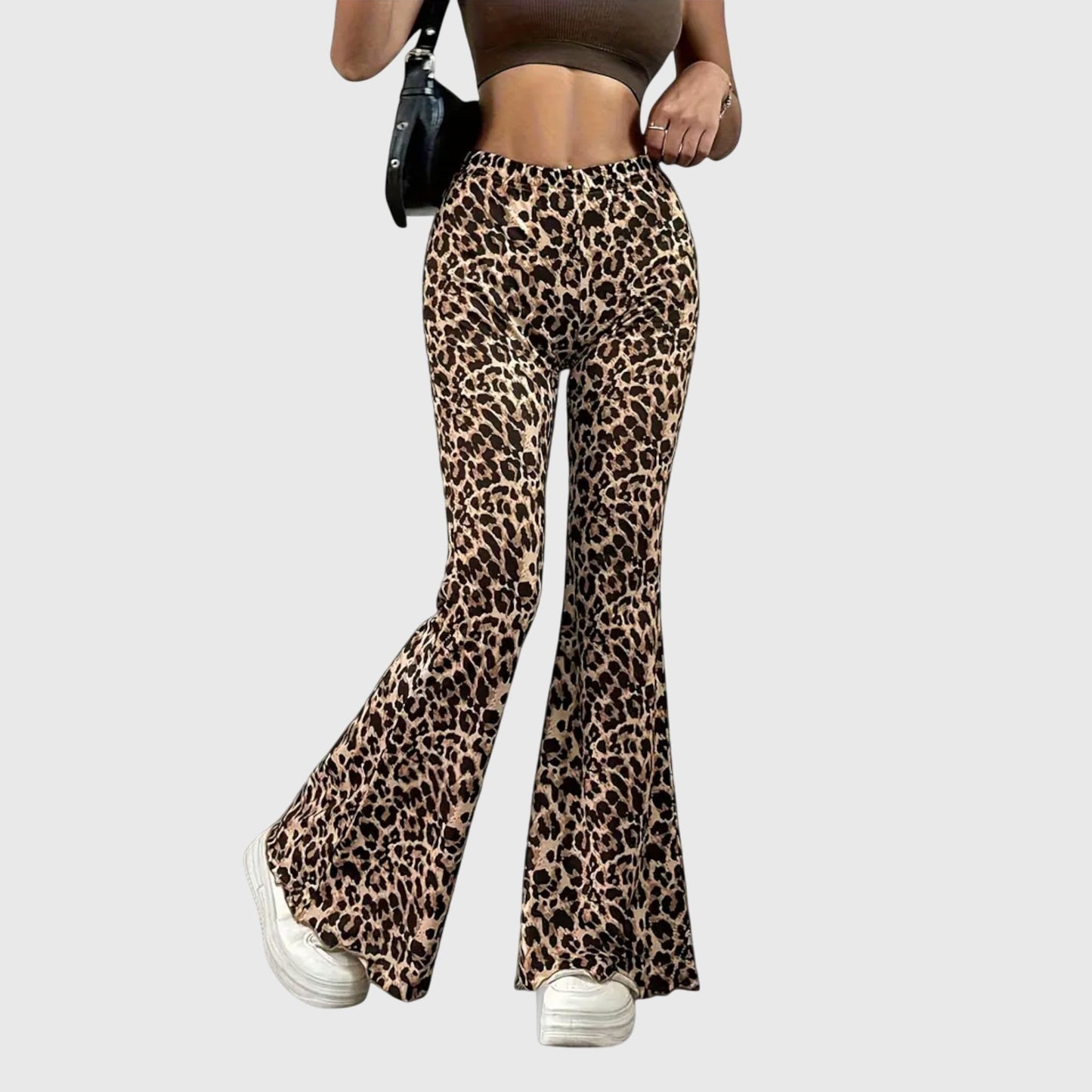 Leopard Bootcut Pants - Luna Hampton