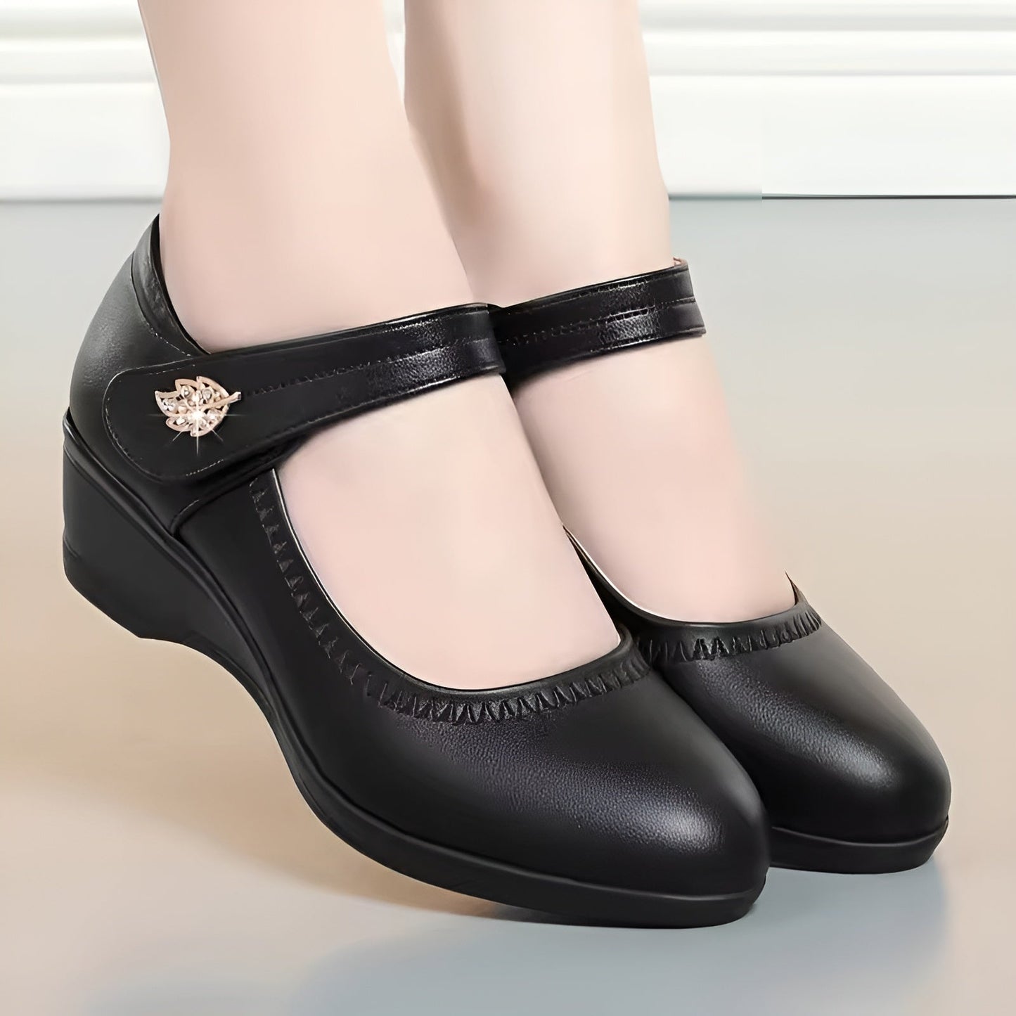 Leyla | Soft PU Leather Shoes - Ciara & Fiona